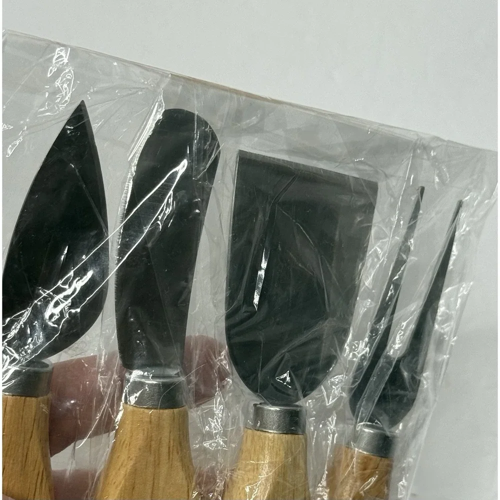 Charcuterie Board Knife Set Wooden Heart Cheese Server Set Party Hostess‎ New